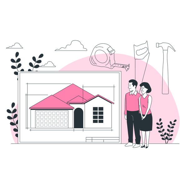 Un couple veut construire sa maison